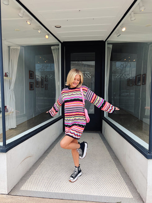 Sunset Boulevard Dress// Pink